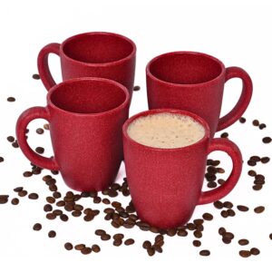 Eha Earth-Friendly Classic Coffee Mug Set of 4 | 300 ml - Coral