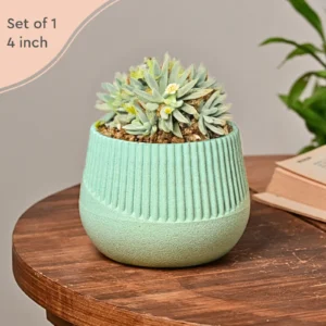 Eha Oreo Small Planter - Celeste
