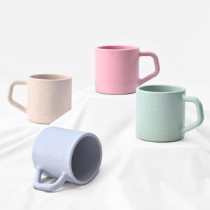 Eha Comfy Coffee Cup Set of 4 I 200 ml I Multi-Light